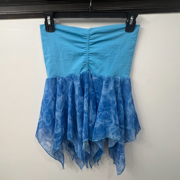 FORAVI NEW YORK WOMEN’S STRAPLESS TUBE TOP, SIZE SMALL, BLUE - Picture 2 of 4